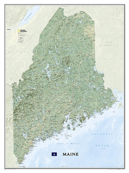 Map National Geographic Maine Wall Map (30.25 x 40.5 in) (National Geographic Reference Map) Book