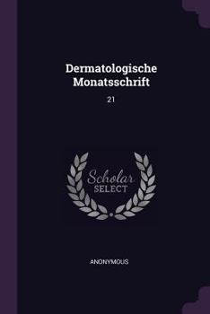 Paperback Dermatologische Monatsschrift: 21 Book
