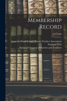 Paperback Membership Record; 1957-1958 Book