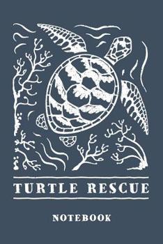 Paperback Turtle Rescue Notebook. Blank Lined Journal for Writing and Note Taking. Book