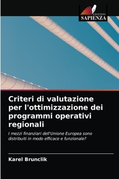 Paperback Criteri di valutazione per l'ottimizzazione dei programmi operativi regionali [Italian] Book