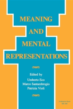Paperback Meaning and Mental Representation Book