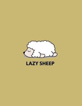 Paperback Lazy sheep: Lazy sheep on yellow cover and Dot Graph Line Sketch pages, Extra large (8.5 x 11) inches, 110 pages, White paper, Ske Book