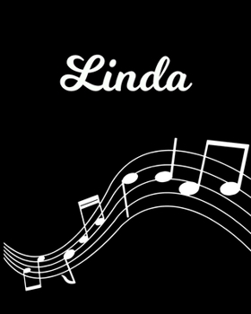 Paperback Linda: Sheet Music Note Manuscript Notebook Paper - Personalized Custom First Name Initial L - Musician Composer Instrument C Book