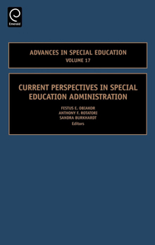 Hardcover Current Perspectives in Special Education Administration Book