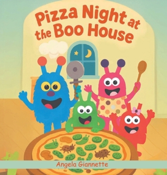 Hardcover Pizza Night At The Boo House [Large Print] Book