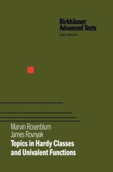 Paperback Topics in Hardy Classes and Univalent Functions Book