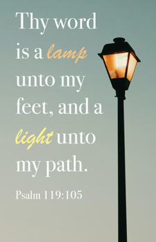Paperback General Worship Bulletin: Light (Package of 100): Psalm 119:105 (Kjv) Book