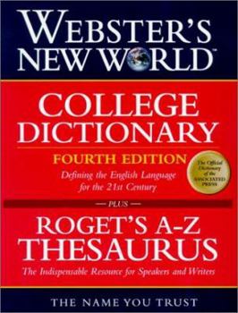 Hardcover Websters New World College Dictionary: Webster's New World Roget's A-Z Thesaurus : Slipcased Book