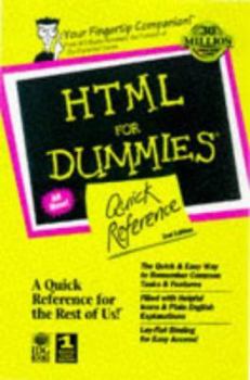 Paperback HTML for Dummies? Quick Reference Book