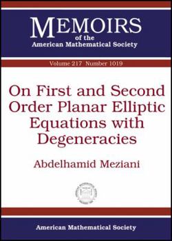 Paperback On First and Second Order Planar Elliptic Equations with Deg Book
