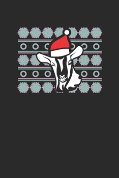 Paperback Ugly Christmas Goat: Dotted Bullet Notebook (6" x 9" - 120 pages) Christmas Themed Notebook for Daily Journal, Diary, and Gift Book
