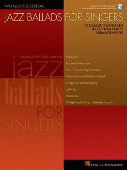 Paperback Jazz Ballads for Singers - Women's Edition (Book/Online Audio) Book