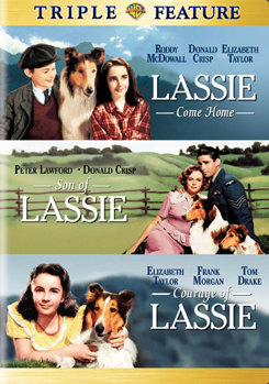 DVD Lassie Come Home / Son of Lassie / Courage of Lassie Book