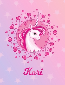 Kori: Kori Magical Unicorn Horse Large Blank Pre-K Primary Draw & Write Storybook Paper | Personalized Letter K Initial Custom First Name Cover | ... | Use imagination, create tales, be creative