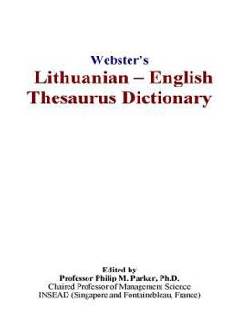 Paperback Webster's Lithuanian - English Thesaurus Dictionary Book