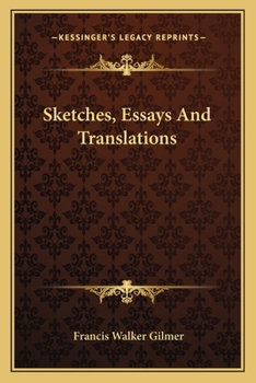 Paperback Sketches, Essays And Translations Book