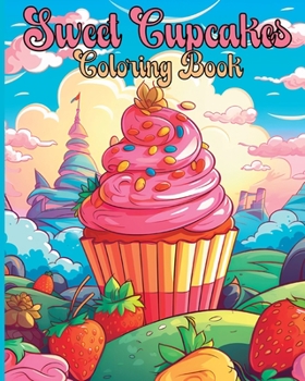 Paperback Sweet Cupcakes Coloring Book: Adorable Fun & Easy to Color Sweet Treats Images for Adults and Kids Book