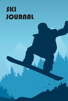 Paperback Ski Journal: v2-6 Ski lined notebook - gifts for a skiier - skiing books for kids, men or woman who loves ski- composition notebook Book