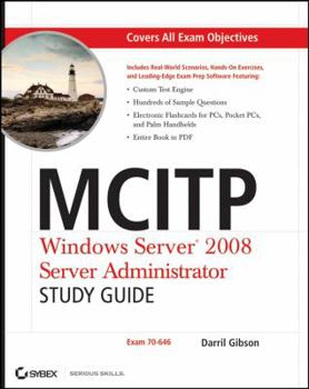 Paperback MCITP: Windows Server 2008 Server Administrator Study Guide: Exam 70-646 [With CDROM] Book