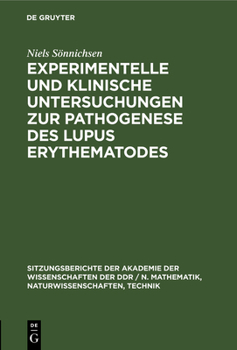 Hardcover Experimentelle Und Klinische Untersuchungen Zur Pathogenese Des Lupus Erythematodes [German] Book