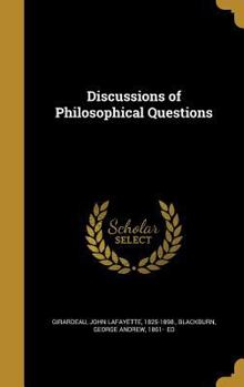 Hardcover Discussions of Philosophical Questions Book