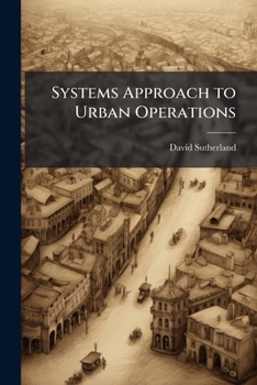 Paperback Systems Approach to Urban Operations Book