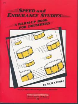 Paperback Speed and Endurance Studies: A Warm-Up Book for Drummers Book