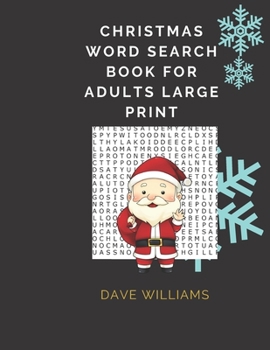Christmas Word Search Book For Adults Large Print: Word Search Puzzle Books