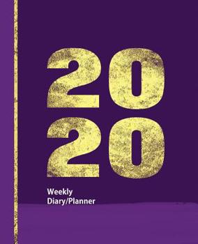 Paperback Purple & Gold Leaf Effect Design: Diary Weekly Spreads January to December Book