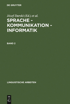 Hardcover Sprache - Kommunikation - Informatik. Band 2 [German] Book