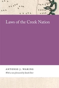 Laws of the Creek Nation - Book  of the Georgia Open History Library