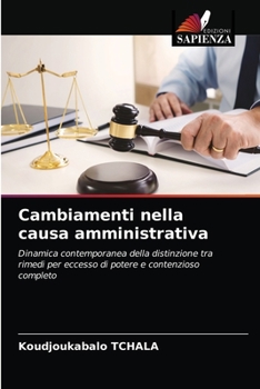 Paperback Cambiamenti nella causa amministrativa [Italian] Book