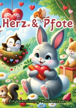 Herz & Pfote: Ein Valentinstag-Malabenteuer (German Edition)