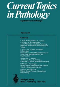 Paperback Current Topics in Pathology / Ergebnisse Der Pathologie: Ergebnisse Der Pathologie Book