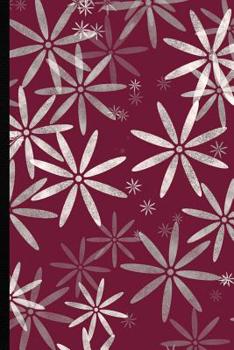 Paperback Krisp Lined Journal Notebook for Writing - 180 Classic Cream A5 Blank Pages (Red Wine Burgundy Color Flower Art for Women, Men and Kids) Book