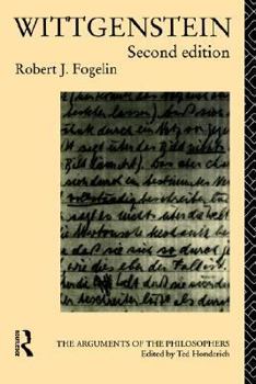 Wittgenstein (Arguments of the Philosophers) - Book  of the Arguments of the Philosophers