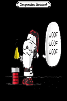 Paperback Composition Notebook: Funny Snoopy Peanuts Holiday Christmas Gift Journal/Notebook Blank Lined Ruled 6x9 100 Pages Book