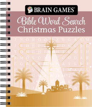 Spiral-bound Brain Games - Bible Word Search Christmas Puzzles Book