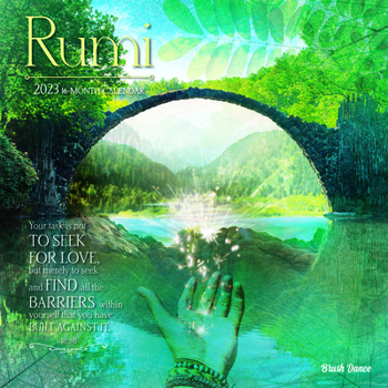 Calendar Poetry of Rumi 2023 Square Brush Dance Book