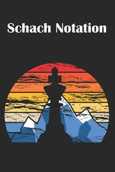 Paperback Schach Notation: Schach Scorebook mit 110 Seiten. Retro. [German] Book