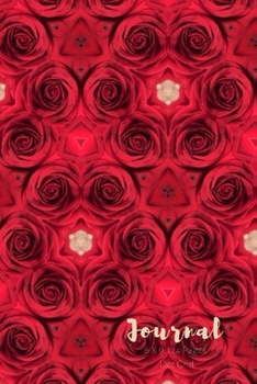 JOURNAL: DOT GRID JOURNAL- 6 X 9 - 120 Pages - Bullet Style Journal - Beautiful Red Roses Matte Finished Soft Cover