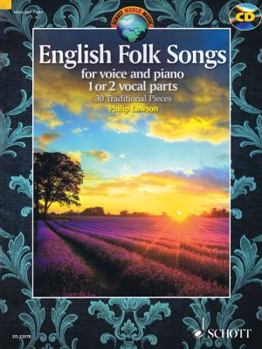Paperback English Folk Songs for Voice and Piano: 1 or 2 Vocal Parts [With CD (Audio)] Book