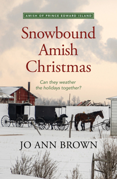 Hardcover Snowbound Amish Christmas [Large Print] Book