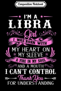 Paperback Composition Notebook: Womens I'm Libra Girl Birthday Gifts Journal/Notebook Blank Lined Ruled 6x9 100 Pages Book