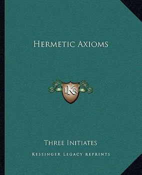 Paperback Hermetic Axioms Book
