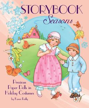 Paperback Storybook Seasons Precious Paper Dolls in Holiday Costumes Book