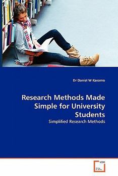 Paperback Research Methods Made Simple for University Students Book