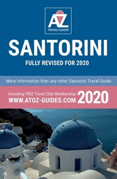 Paperback A to Z guide to Santorini 2020 Book