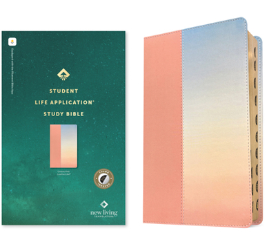 Imitation Leather NLT Student Life Application Study Bible, Filament Enabled (Leatherlike, Ombre Pink, Indexed, Red Letter) Book